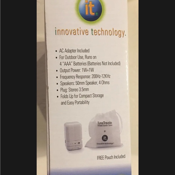 Innovative Technology TuneTraveler Portable Speaker System - Picture 2 of 3